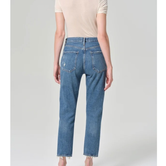 AGOLDE Riley High Rise Straight Crop Jeans in Frequency | Size 27 - Picture 5 of 16